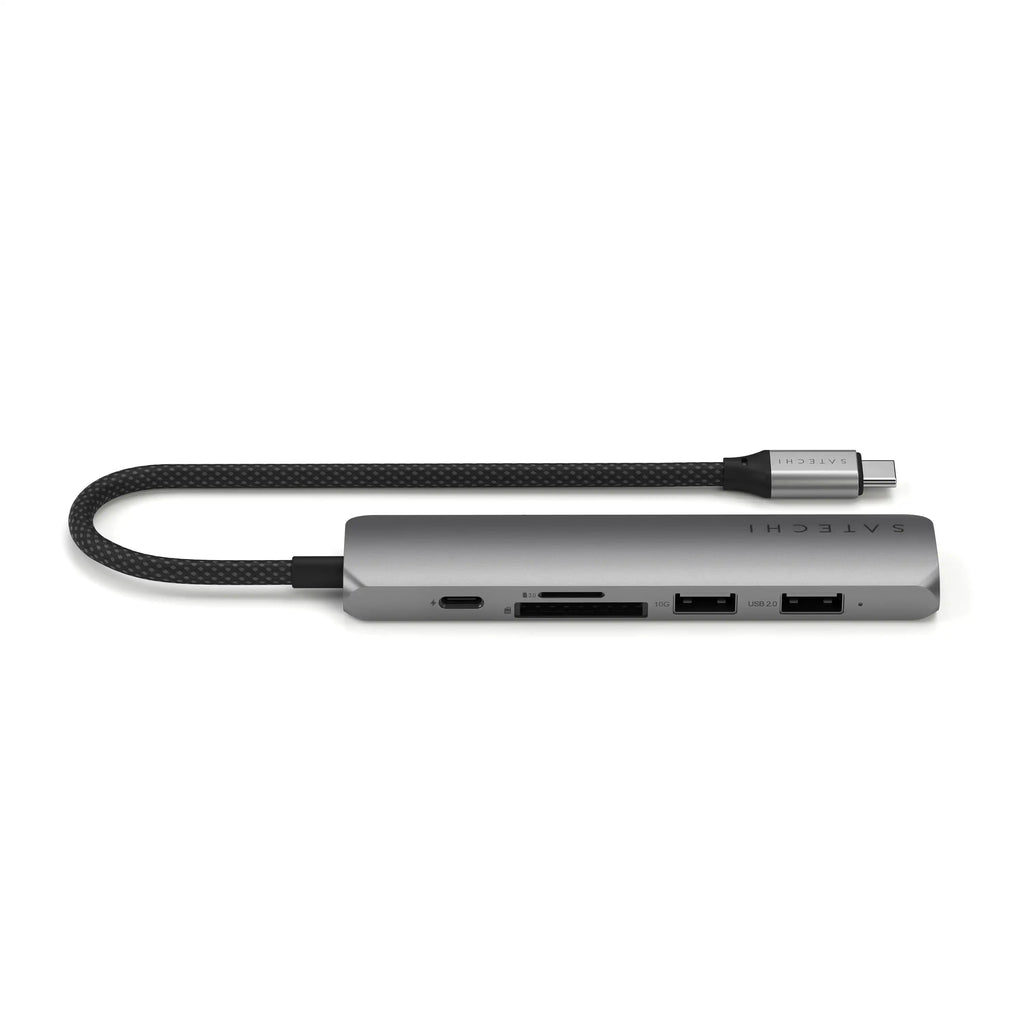 6-in-1 USB-C Slim Multi-Port Adapter Satechi Space Grey