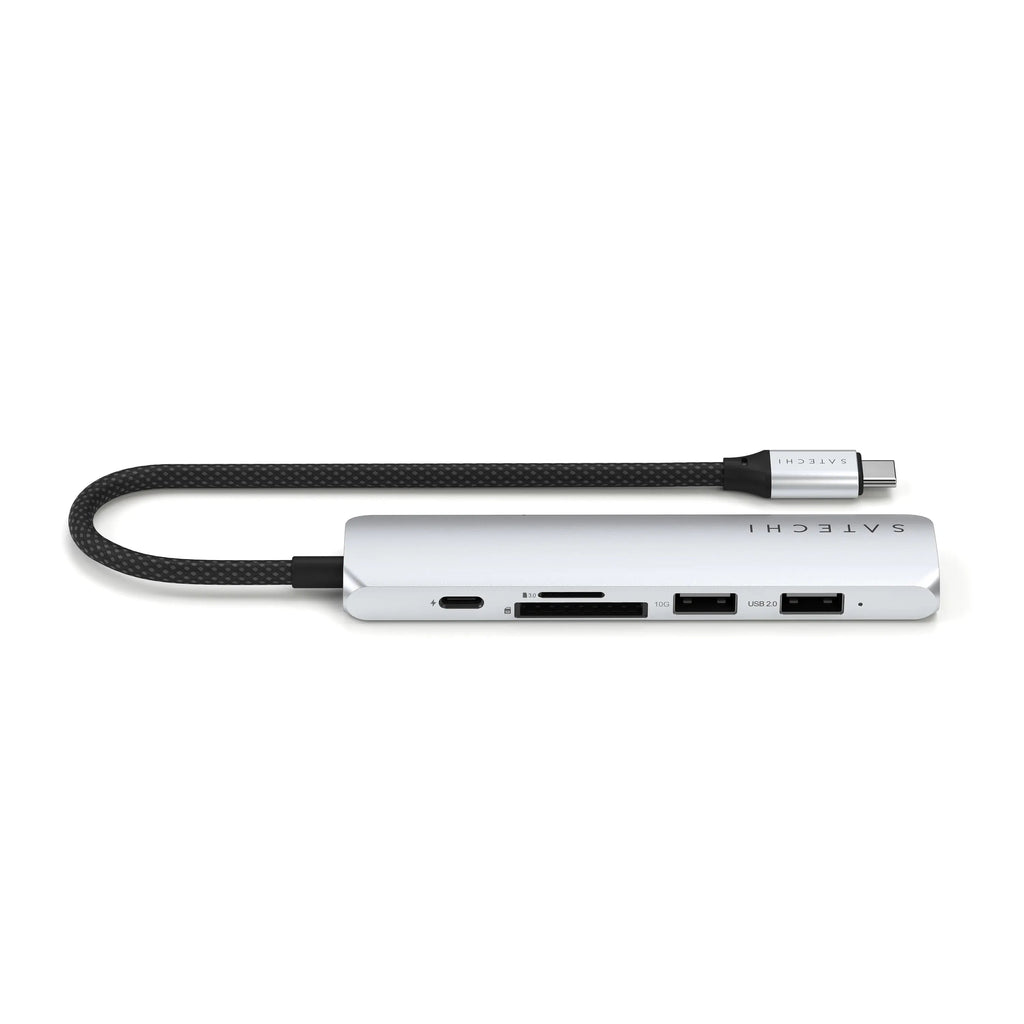 6-in-1 USB-C Slim Multi-Port Adapter Satechi Silver