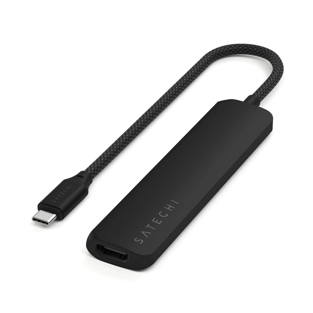 6-in-1 USB-C Slim Multi-Port Adapter Satechi Black