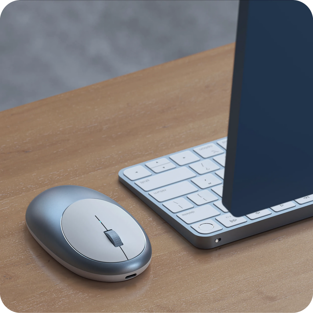 M1 Wireless Mouse Mice Satechi Blue