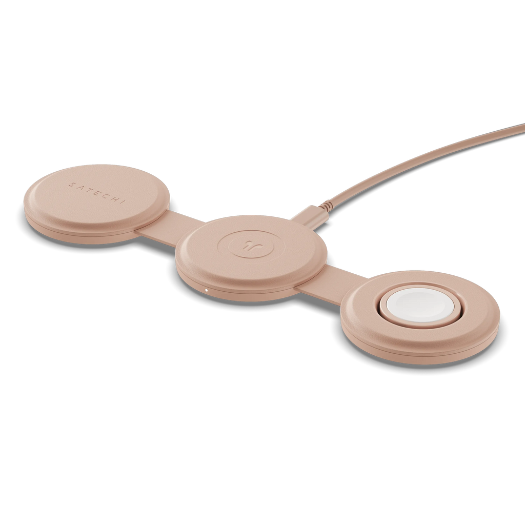 OntheGo™ 3-in-1 Charger Satechi Desert Rose