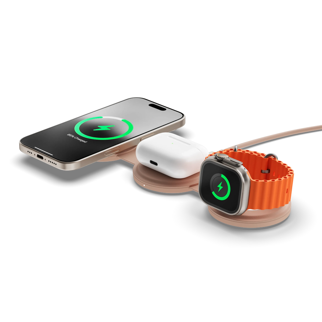 OntheGo™ 3-in-1 Charger Satechi Desert Rose