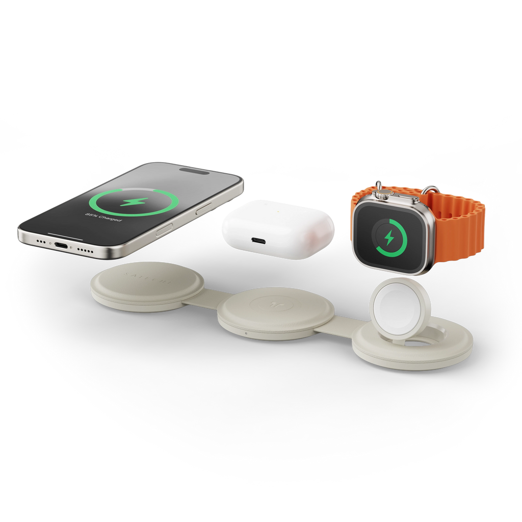 OntheGo™ 3-in-1 Charger Satechi Sand