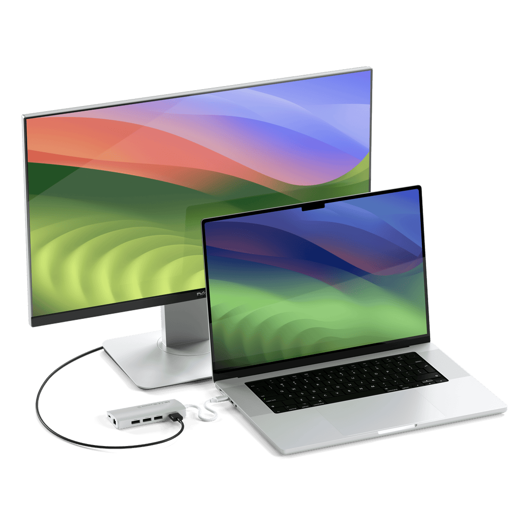 Type-C Multi-Port Adapter 4K with Ethernet V2 Adapters Satechi Silver