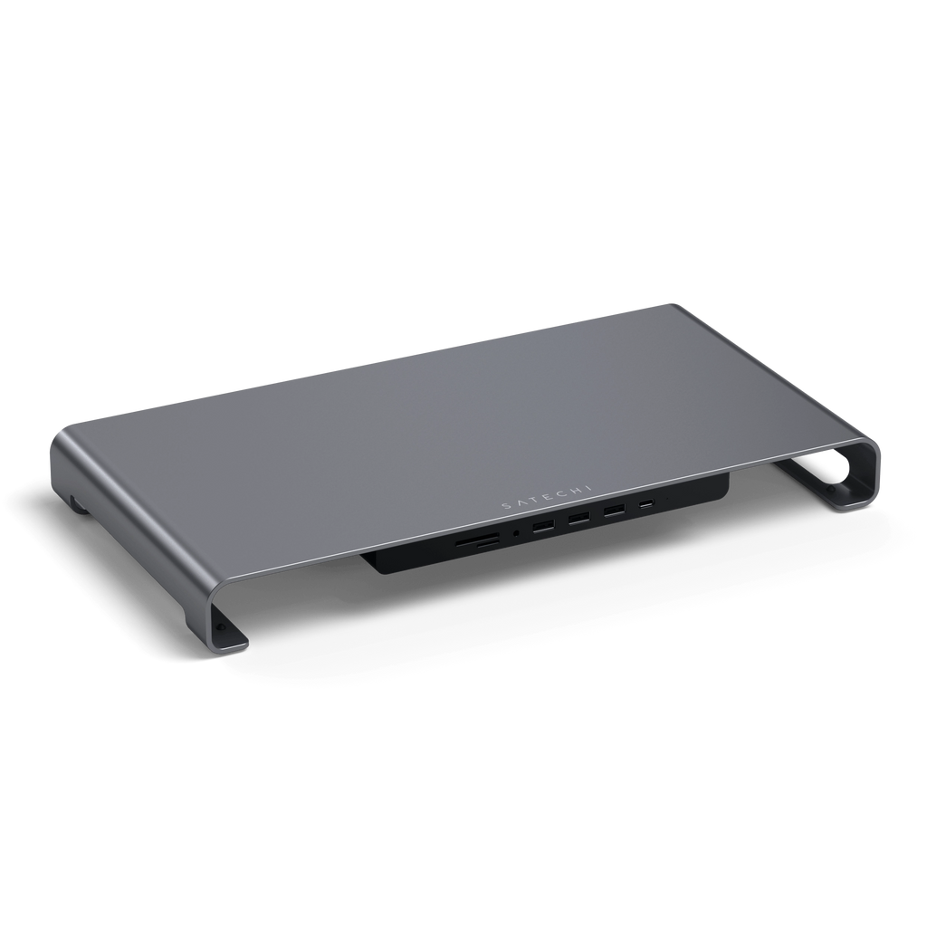 Satechi usb-c monitor stand hub xl space grey