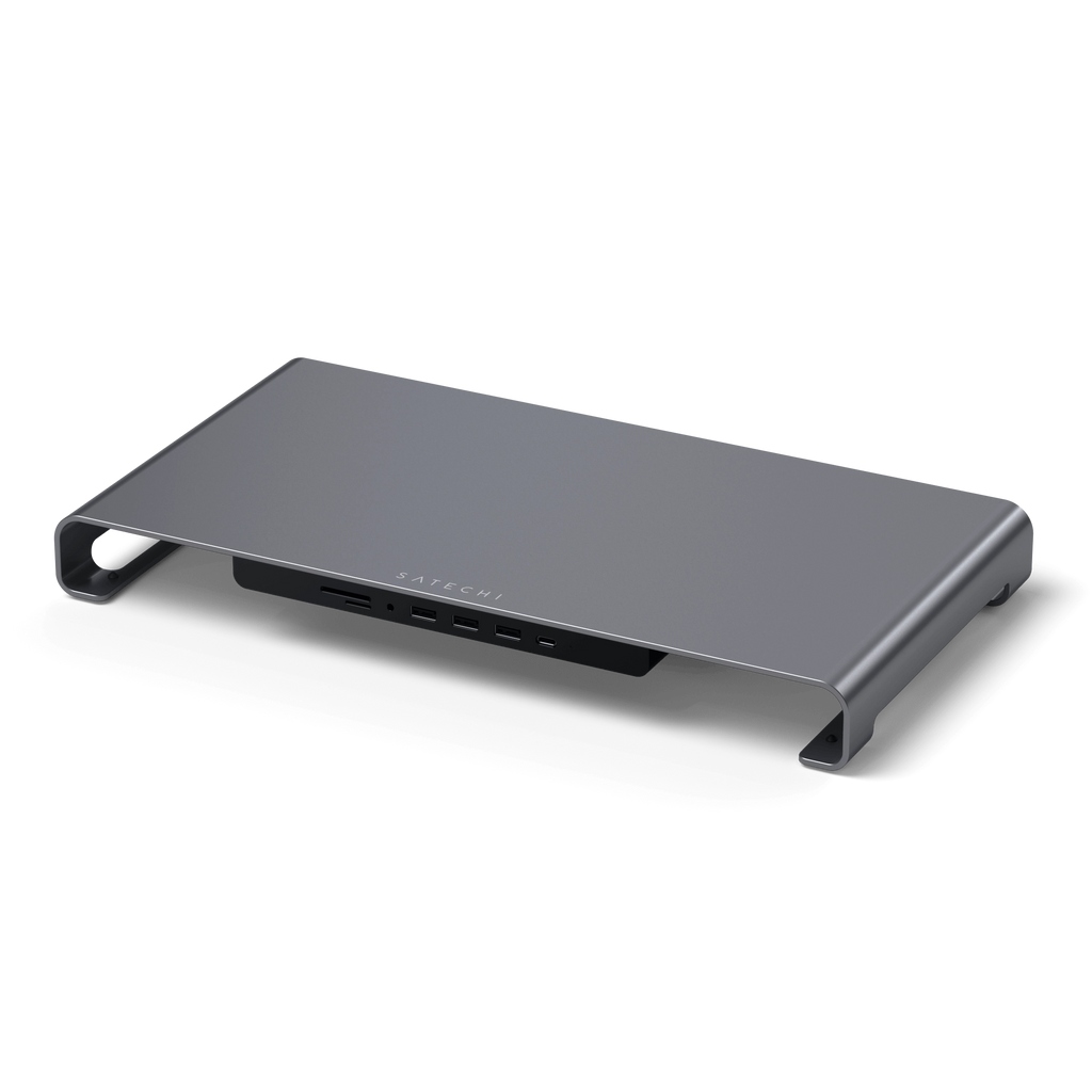 Satechi usb-c monitor stand hub xl space grey