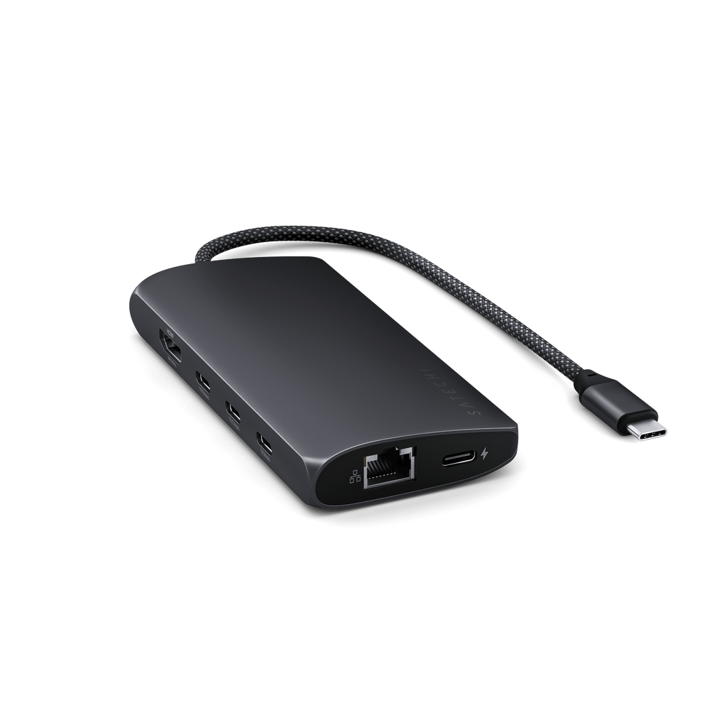 USB-C Multiport Adapter 8K With Ethernet V3 Satechi Midnight