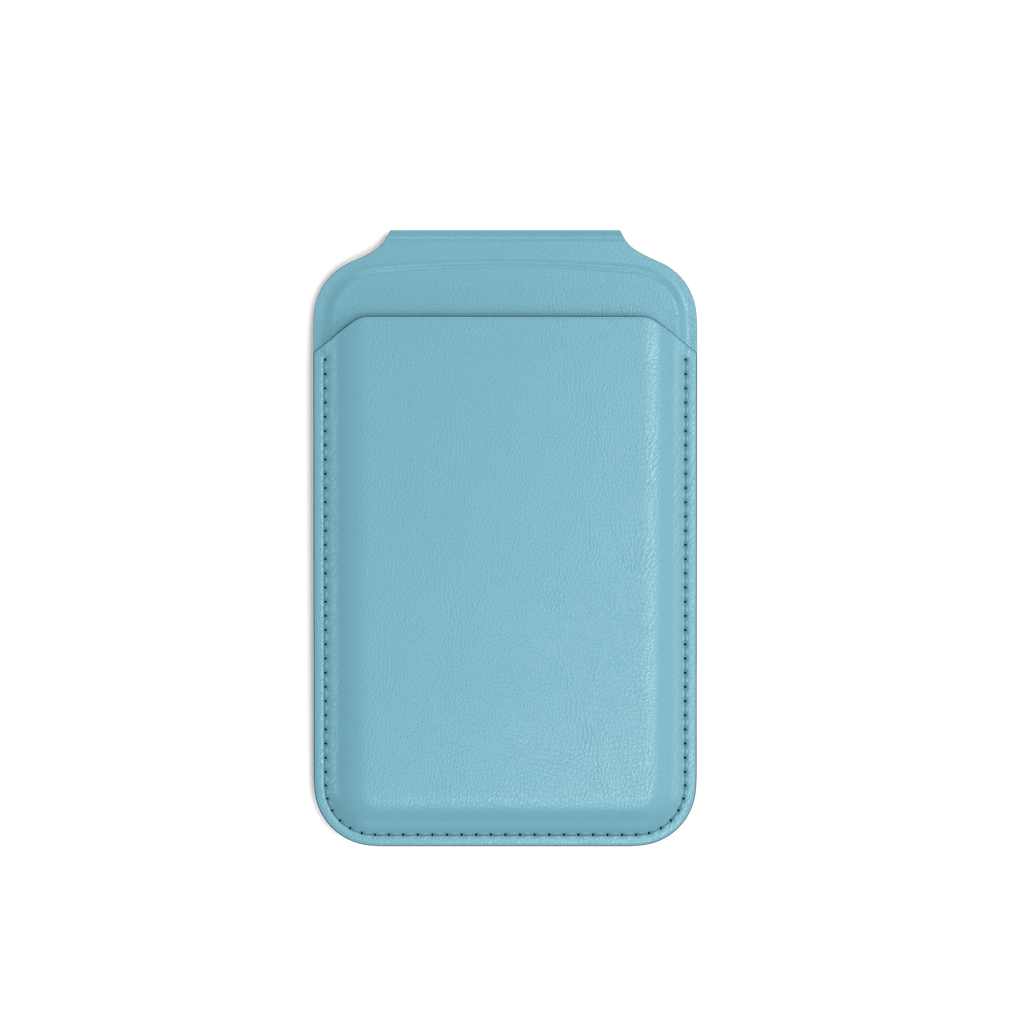 Vegan-Leather Magnetic Wallet Stand Satechi Light Blue