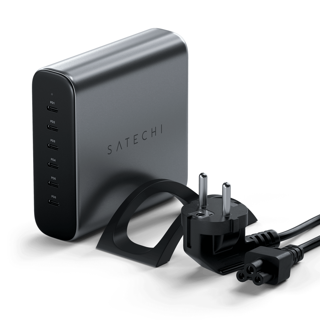 200W USB-C 6-Port GaN Charger Charging Stations Satechi EU