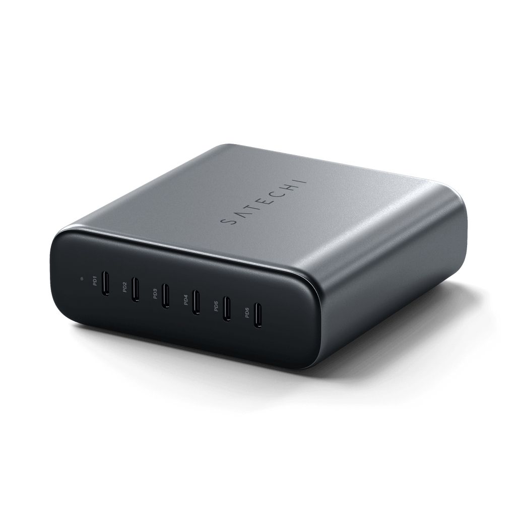 200W USB-C 6-Port GaN Charger Charging Stations Satechi AU