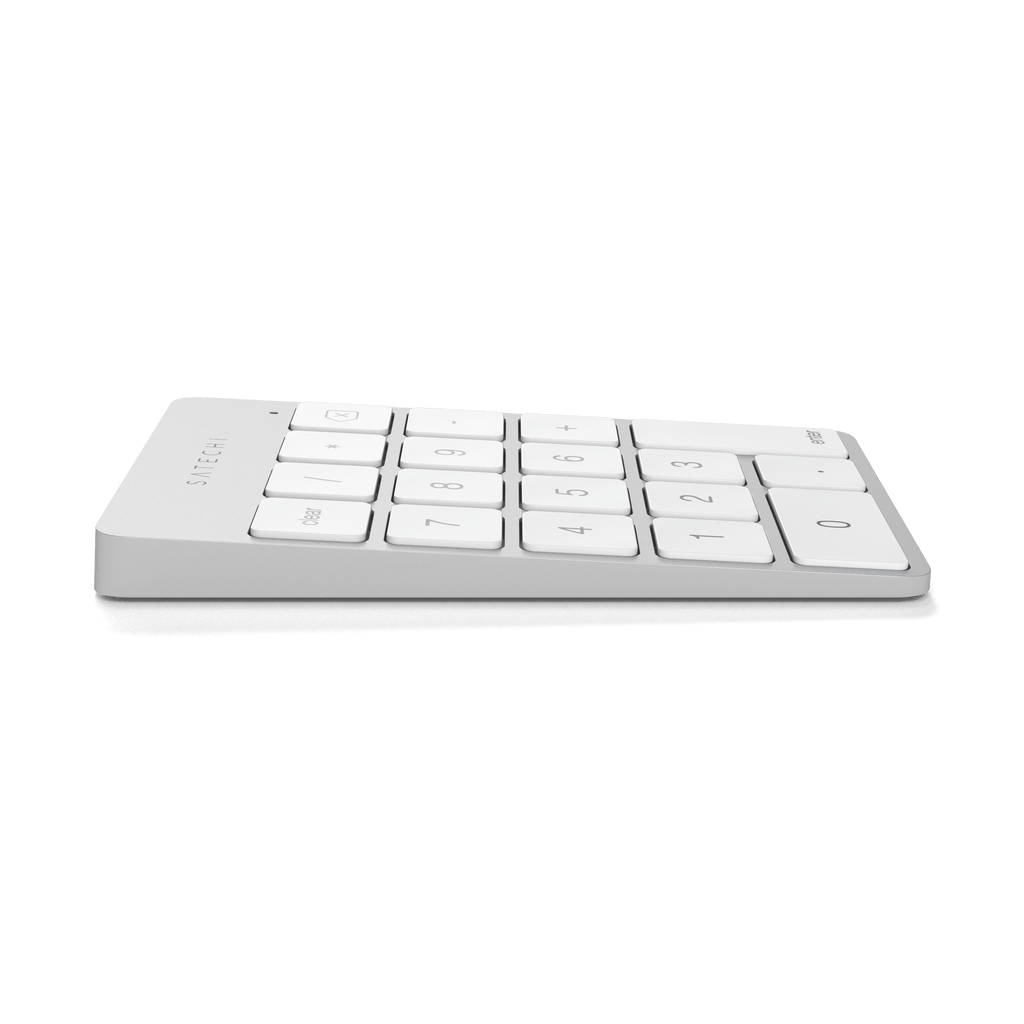 Aluminum Slim Rechargeable Bluetooth Keypad Keypads Satechi Silver