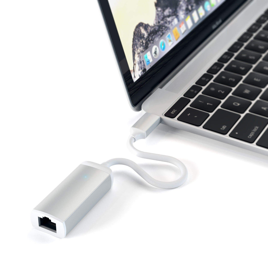 Aluminum Type-C to Gigabit Ethernet Adapter Adapters Satechi Silver