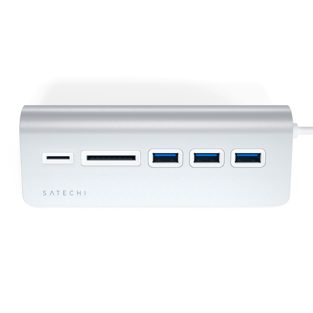 Aluminum USB 3.0 Hub & Card Reader USB Hubs Satechi
