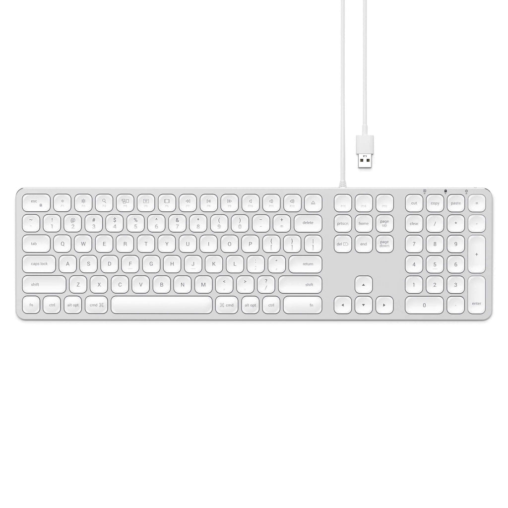 Aluminum Wired USB Keyboard Keyboards Satechi Silver 