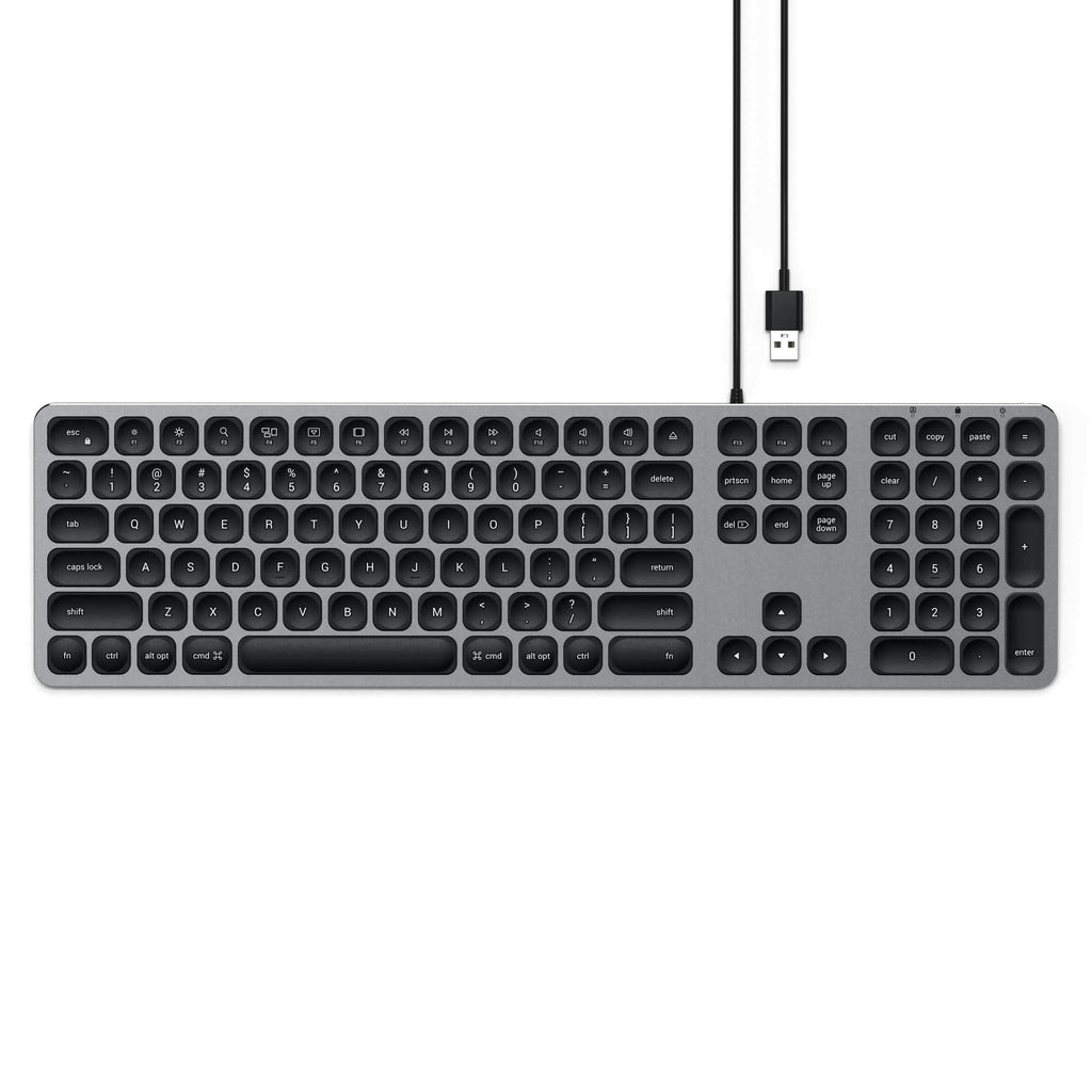 Aluminum Wired USB Keyboard Keyboards Satechi Space Gray 