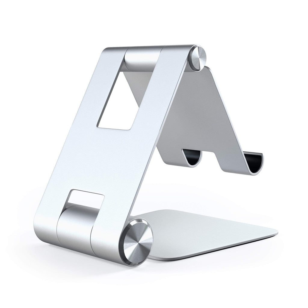 R1 Aluminum Hinge Holder Foldable Stand Mobile/ Tablet Satechi Silver