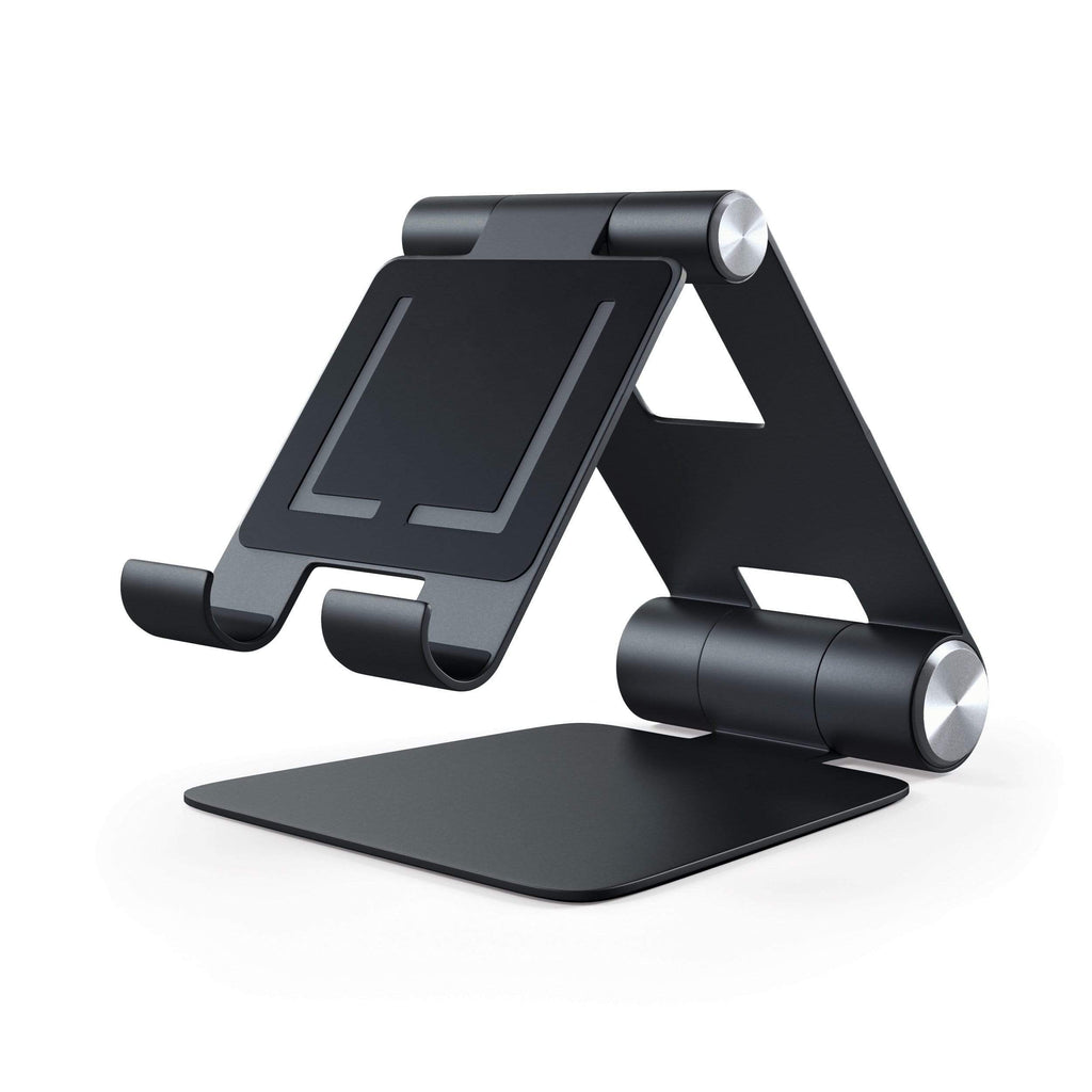 R1 Aluminum Hinge Holder Foldable Stand Mobile/ Tablet Satechi Black