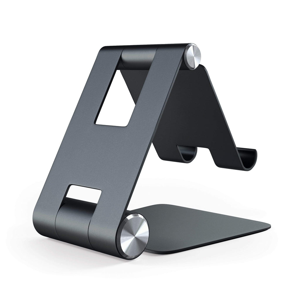 R1 Aluminum Hinge Holder Foldable Stand Mobile/ Tablet Satechi Black