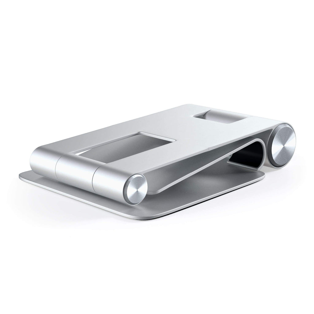 R1 Aluminum Hinge Holder Foldable Stand Mobile/ Tablet Satechi Silver