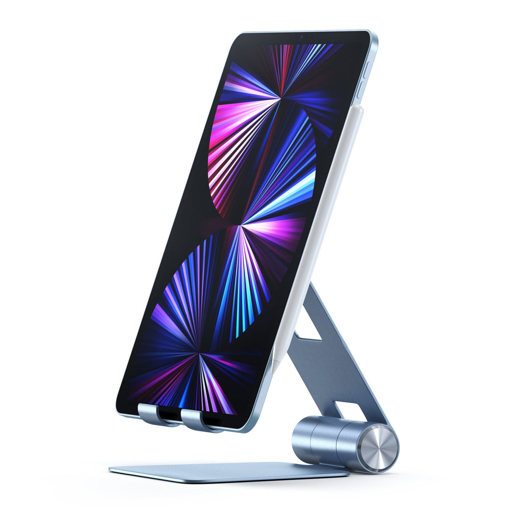 R1 Aluminum Hinge Holder Foldable Stand Stands Satechi Blue