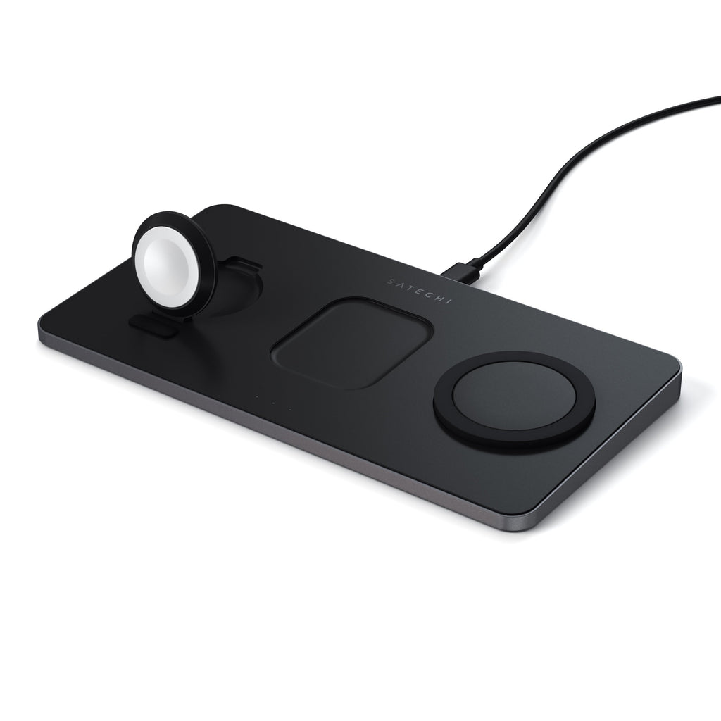 Trio Wireless Charger With Magnetic Pad Wireless Chargers Satechi