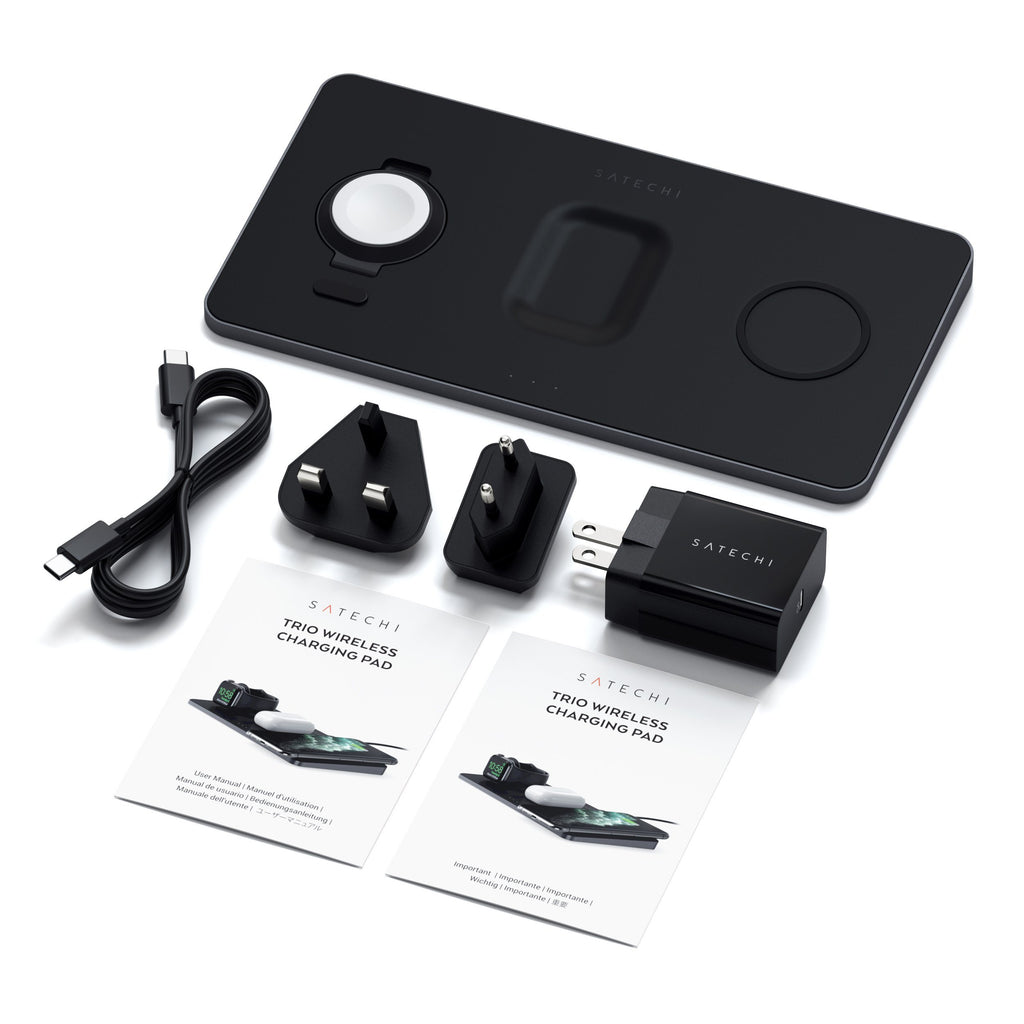 Trio Wireless Charging Pad Charging Stations Satechi