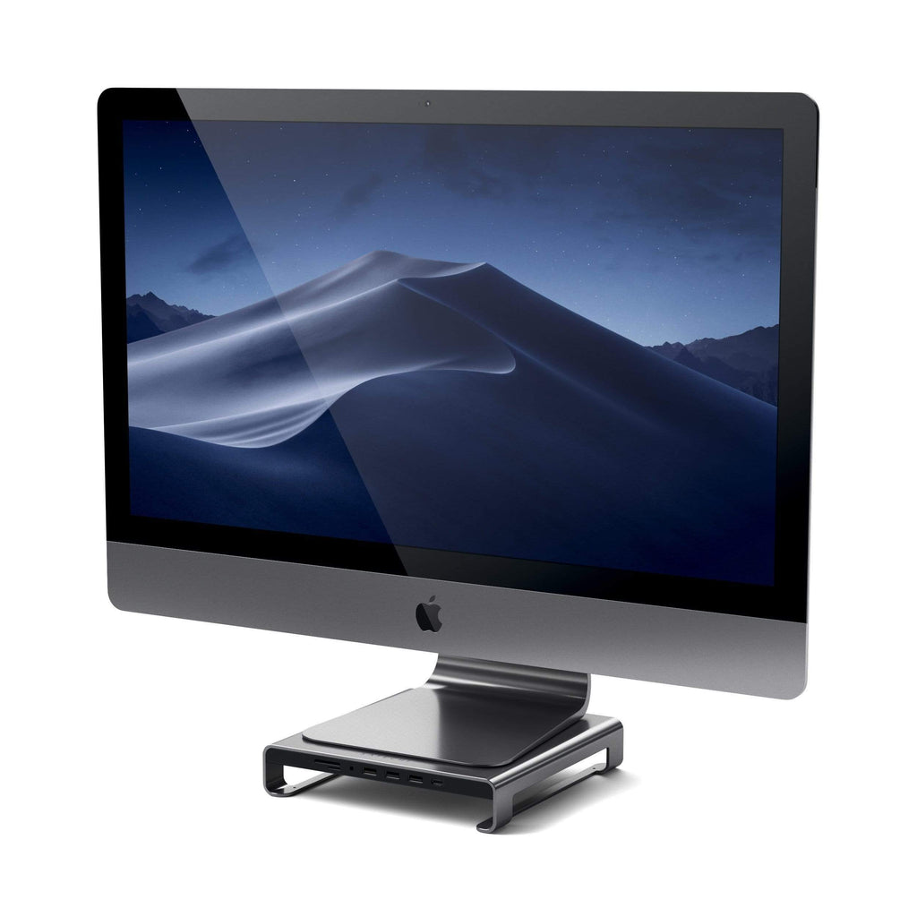 Type-C Aluminum Monitor Stand Hub for iMac USB-C Satechi Space Gray