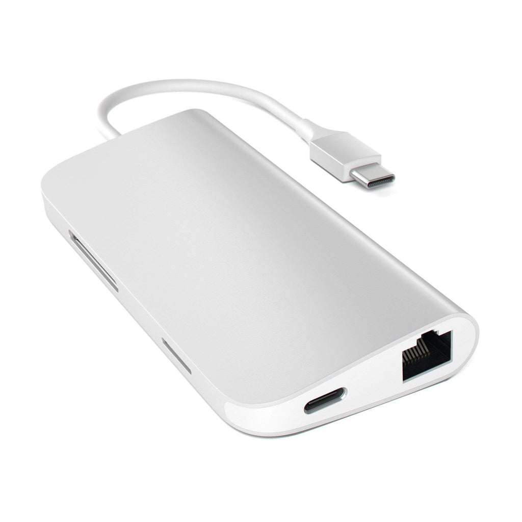 Type-C Multi-Port Adapter 4K with Ethernet USB-C Satechi Silver