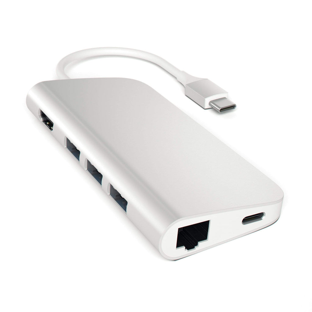 Type-C Multi-Port Adapter 4K with Ethernet USB-C Satechi Silver