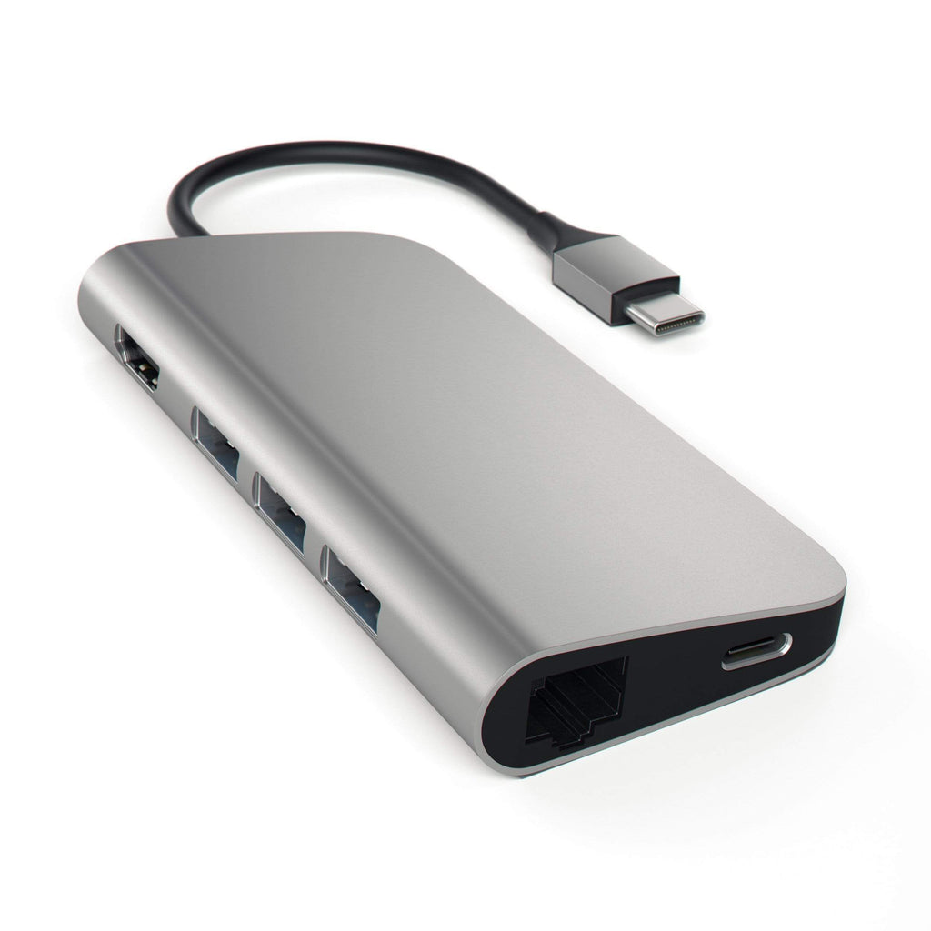 Type-C Multi-Port Adapter 4K with Ethernet USB-C Satechi Space Gray