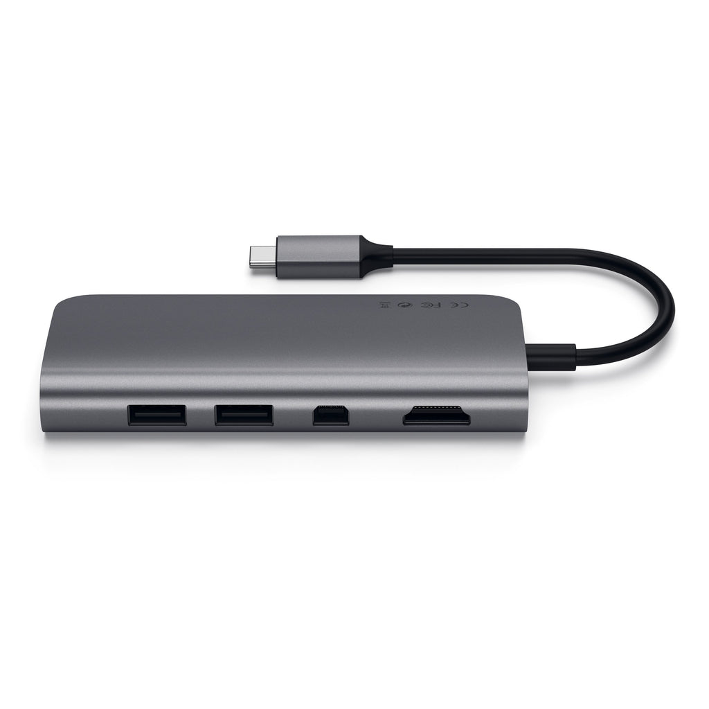 Type-C Multimedia Adapter Multi-Ports Satechi Space Gray