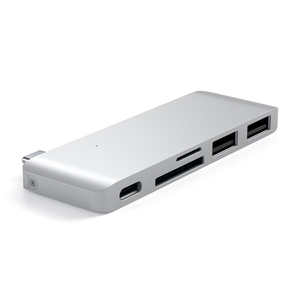 Type-C Pass-Through USB Hub Hubs Satechi Silver