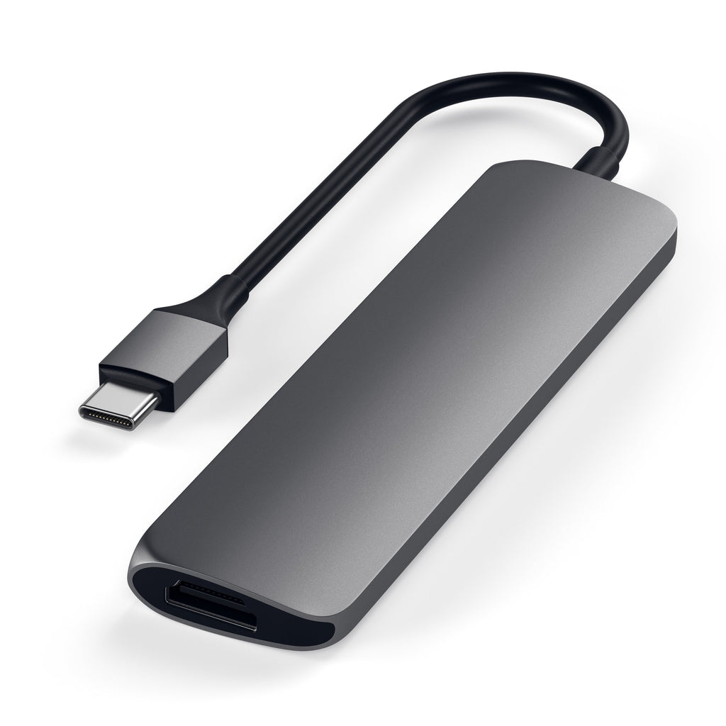 Type-C Slim Multi-Port Adapter 4K Multi-Ports Satechi Space Gray