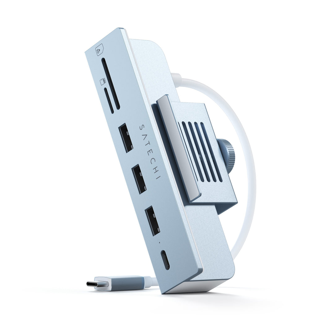 USB-C Clamp Hub for 24-inch iMac Hubs Satechi Blue