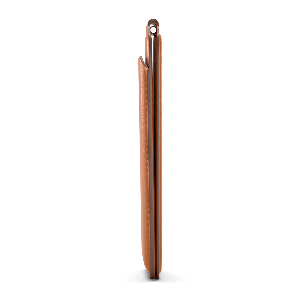Vegan-Leather Magnetic Wallet Stand Satechi Orange