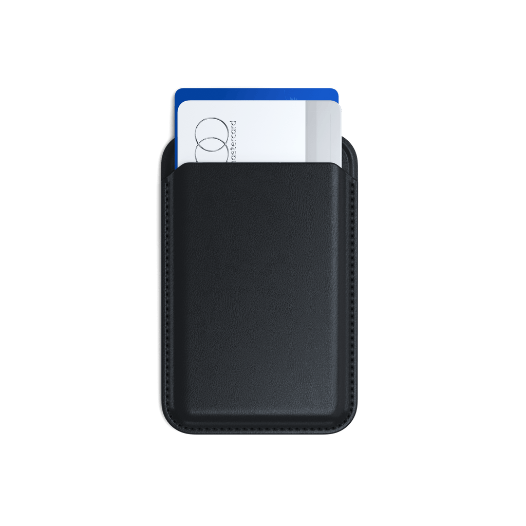 Vegan-Leather Magnetic Wallet Stand Satechi Black