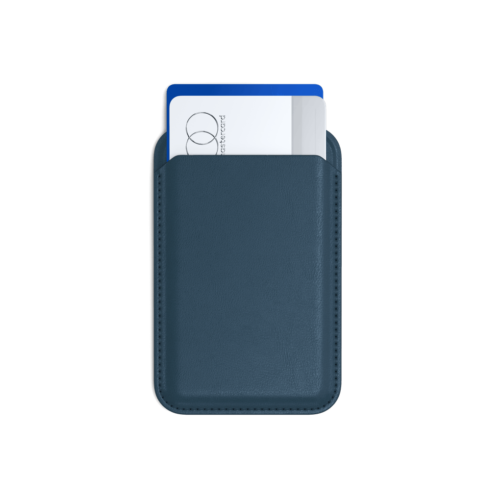 Vegan-Leather Magnetic Wallet Stand Satechi Dark Blue