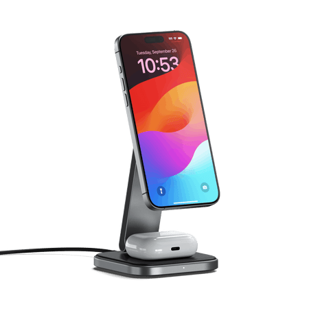 2-in-1 Foldable Qi2 Wireless Charging Stand
