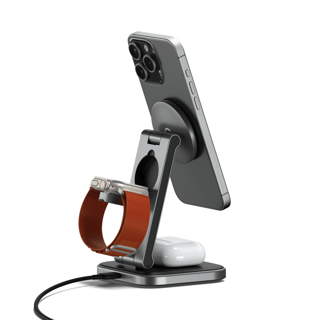 3-in-1 Foldable Qi2 Wireless Charging Stand