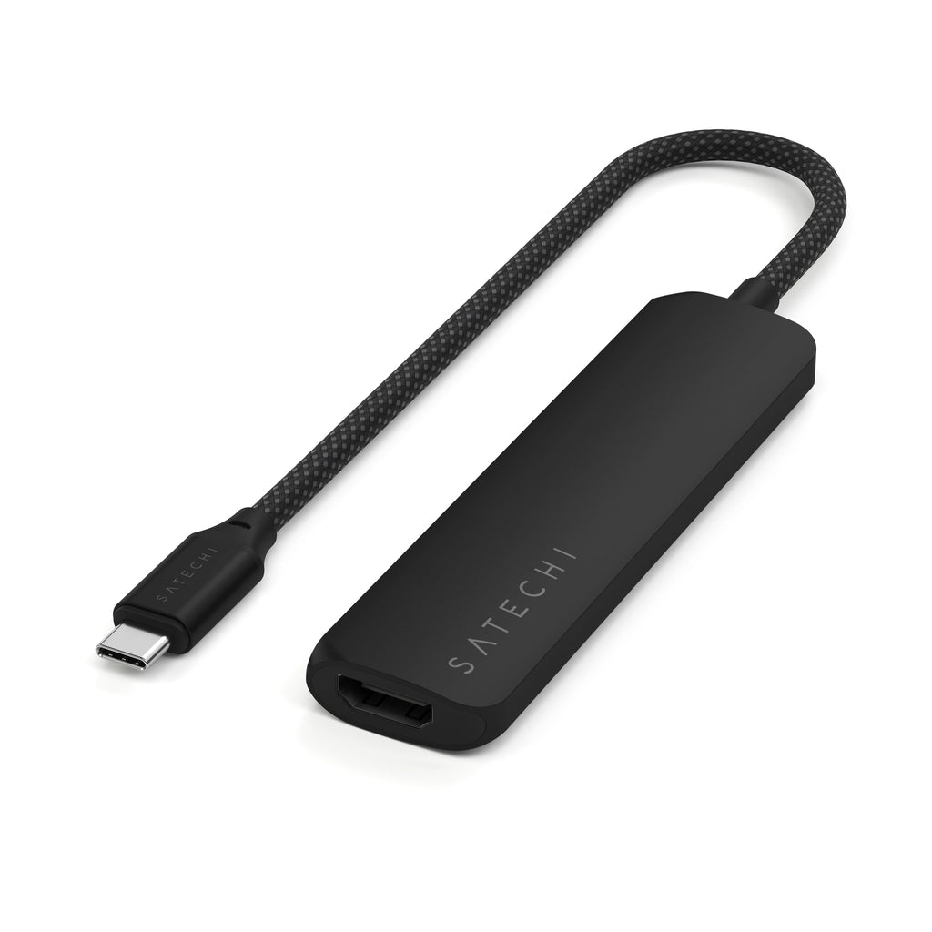 4-in-1 Slim Multi-Port Adapter 4K Satechi Black