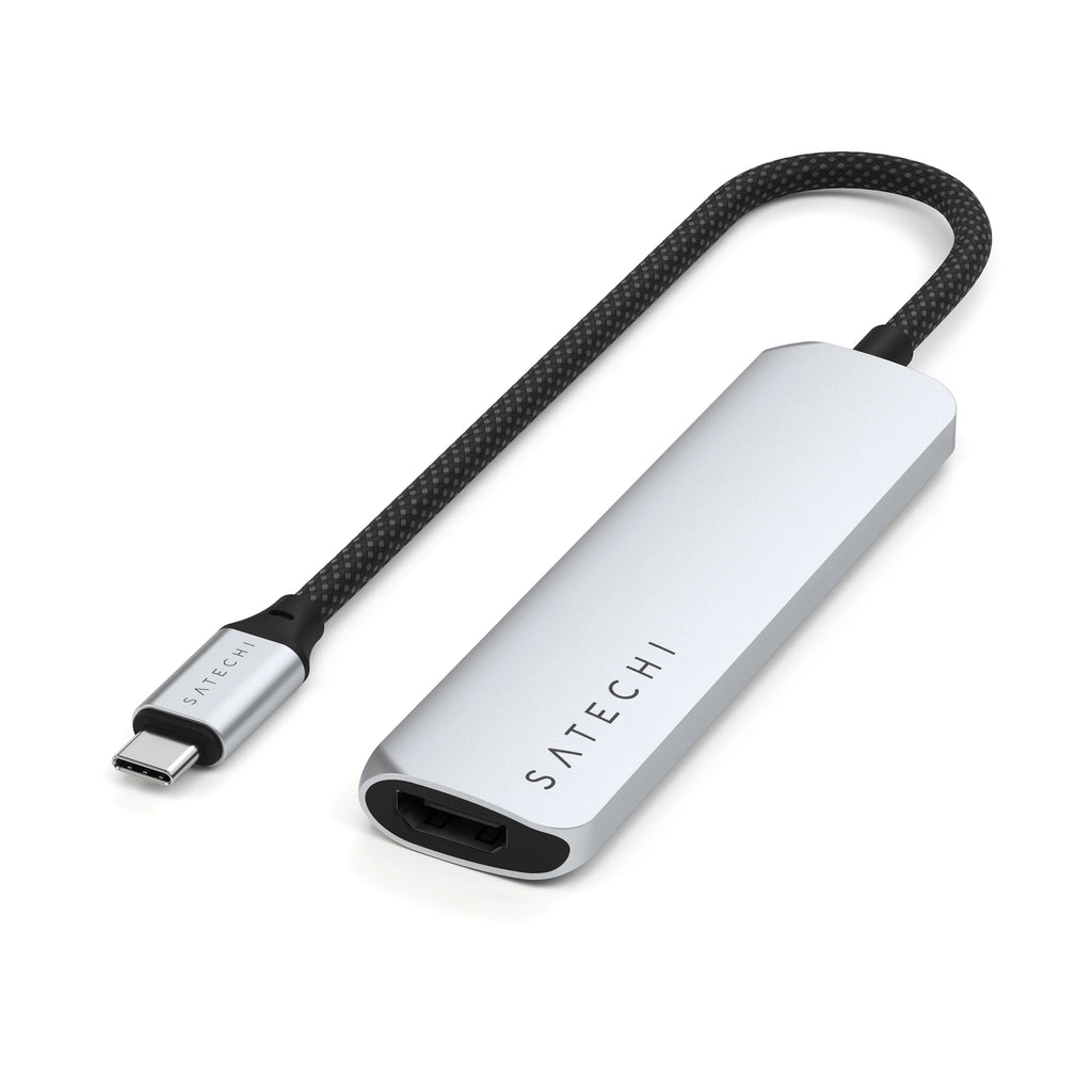 4-in-1 Slim Multi-Port Adapter 4K Satechi Silver