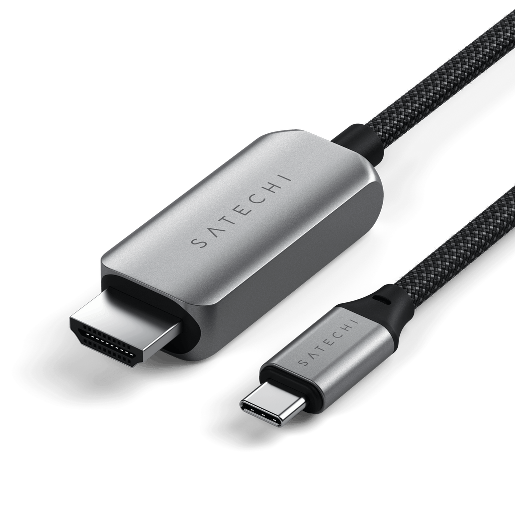 7-in-1 USB-C Slim Multiport Adapter with Ethernet - Space Grey | USB-C To HDMI 2.1 8K Cable
