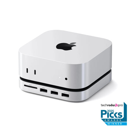 Mac Mini M4 Stand & Hub with SSD Enclosure | Thunderbolt 4 Pro Cable - 1M