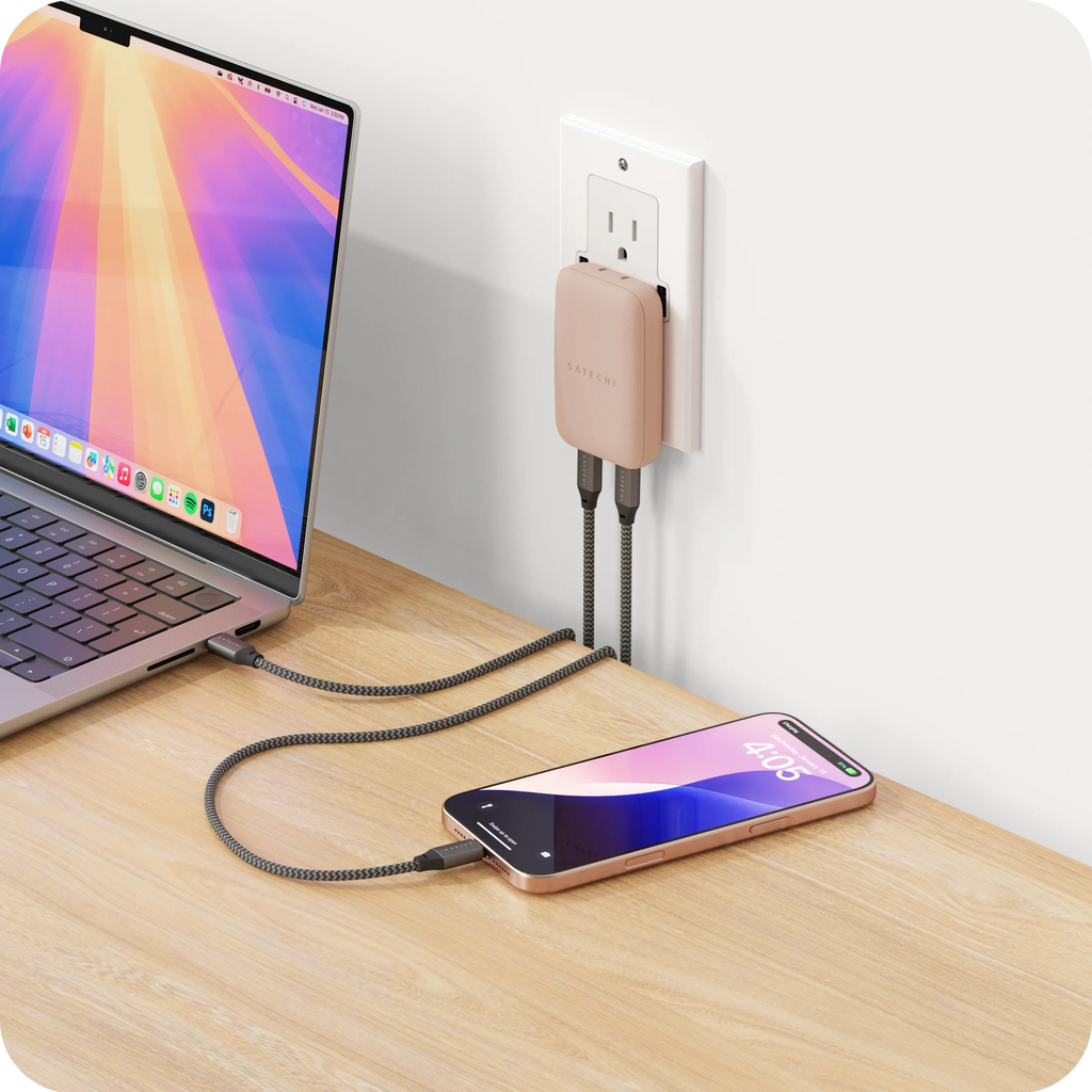 OntheGo™ 67W Slim Wall Charger Satechi Desert Rose
