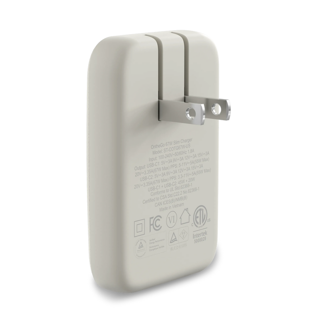 OntheGo™ 67W Slim Wall Charger Satechi Sand