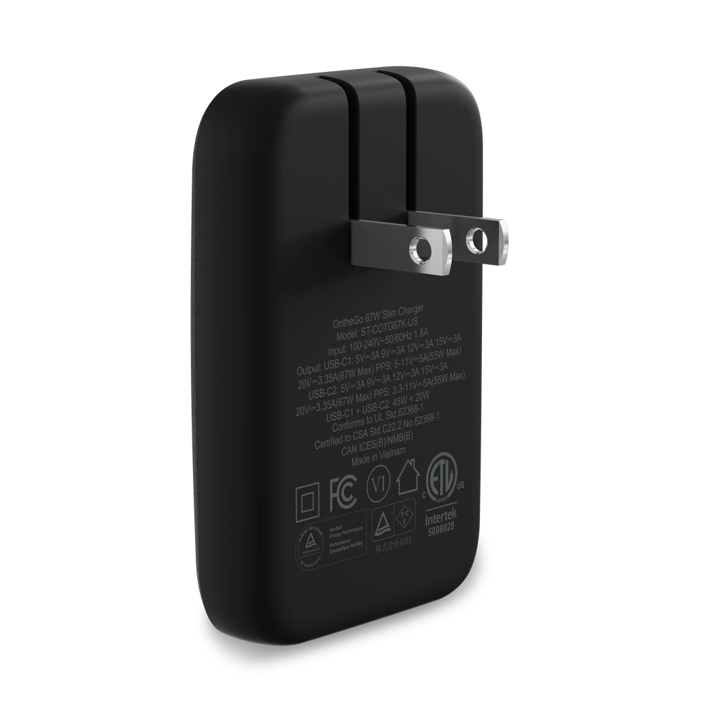 OntheGo™ 67W Slim Wall Charger Satechi Black