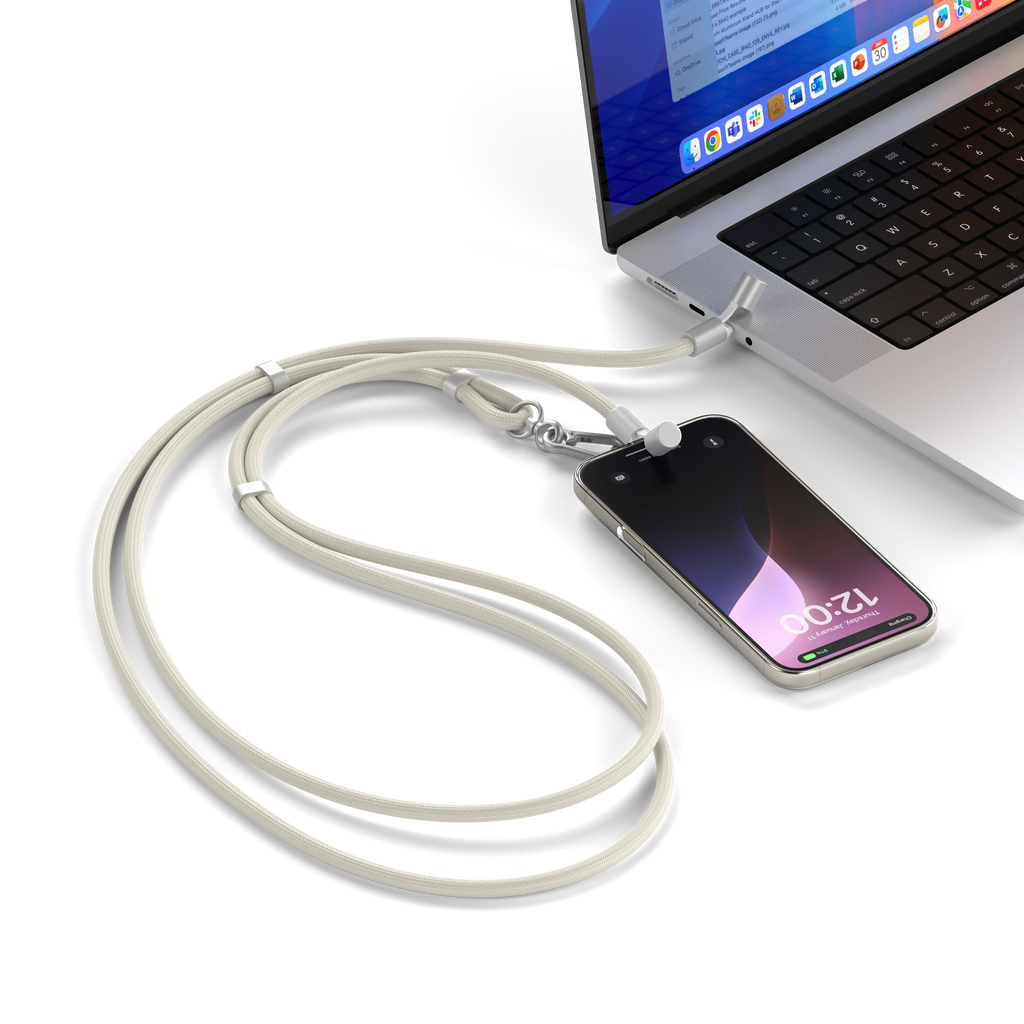 OntheGo™ USB-C Lanyard Cable Satechi Sand