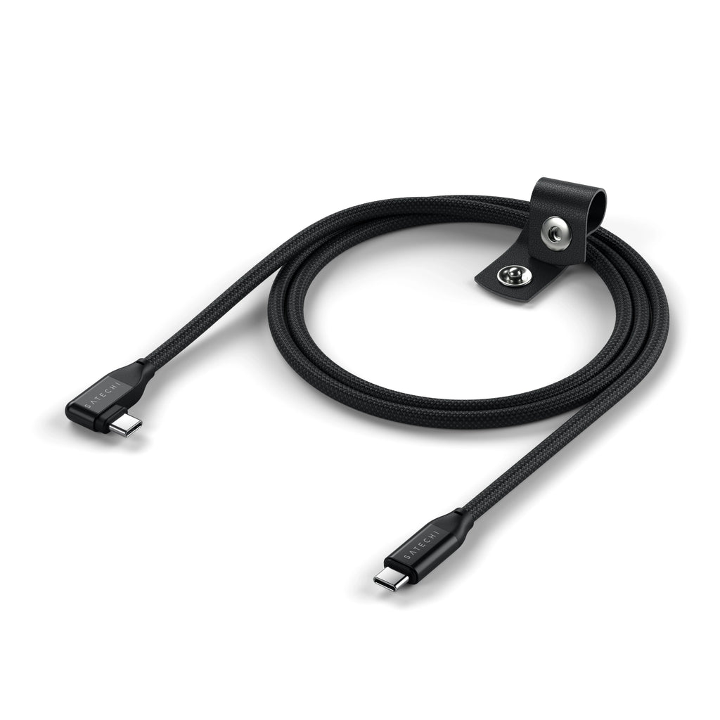 Right-Angle USB-C to USB-C Data and Charge Cable (1m)