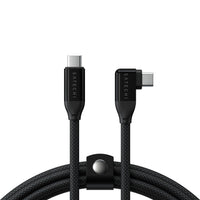 Right-Angle USB-C to USB-C Data and Charge Cable (1m)