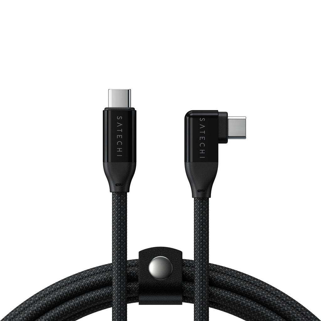 Right-Angle USB-C to USB-C Data and Charge Cable (1m)